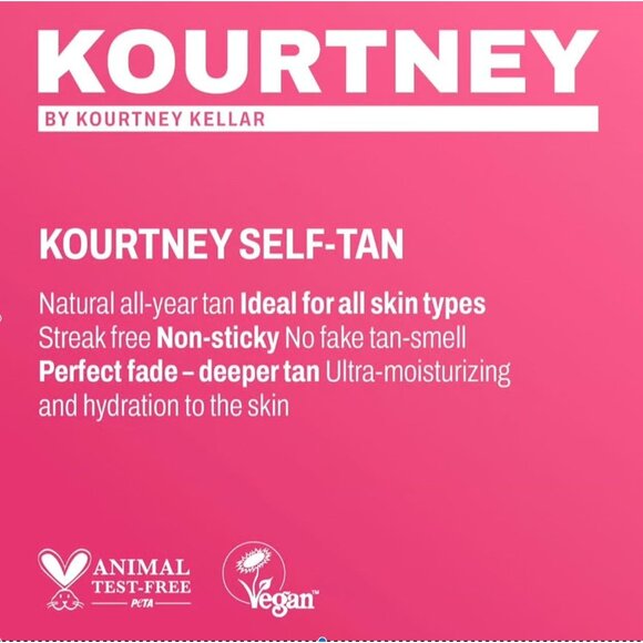 NEW Kourtney Kellar Self Tanning Bundle 4 Piece Tan Foam Body Face Lotion Medium - Picture 2 of 14